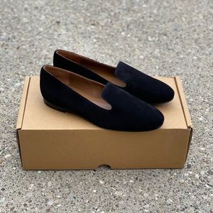NEW Margaux The Loafer Size 38 Wide Black Suede